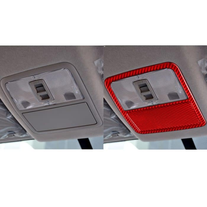 Auto-Carbon-Faser-Front-Leselicht-Panel-dekorativer Aufkleber für Toyota RAV4 2006–2013, linker und rechter Antrieb, Front Reading Light Panel – Bild 6