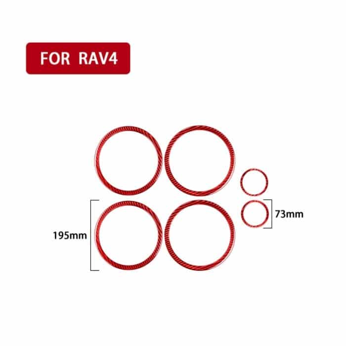 Auto-Carbon-Faser-Türhupen-dekorativer Aufkleber für Toyota RAV4 2006–2013, Links- und Rechtsantrieb, Door Horn – Bild 2
