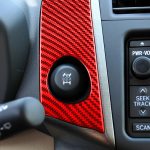 Auto-Carbonfaser-Warnlichtschalterfeld, dekorativer Aufkleber für Toyota RAV4 2006–2013, linker und rechter Antrieb, Warning Light Switch Panel – Bild 5