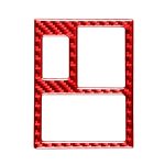 Auto-Kohlefaser-Rückspiegel-Einstellschalterrahmen, dekorativer Aufkleber für Toyota RAV4 2006–2013, Rechtsantrieb, Rear Mirror Adjustment Switch Frame, Right Drive