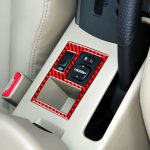 Auto-Kohlefaser-Rückspiegel-Einstellschalterrahmen, dekorativer Aufkleber für Toyota RAV4 2006–2013, Rechtsantrieb, Rear Mirror Adjustment Switch Frame, Right Drive – Bild 5