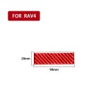 Auto-Carbon-Faser-Scheinwerferschalter-Dichtung, dekorativer Aufkleber für Toyota RAV4 2006–2013, Links- und Rechtsantrieb, Headlight Switch Gasket – Bild 2