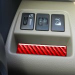 Auto-Carbon-Faser-Scheinwerferschalter-Dichtung, dekorativer Aufkleber für Toyota RAV4 2006–2013, Links- und Rechtsantrieb, Headlight Switch Gasket – Bild 5