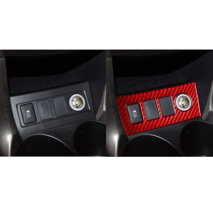 Auto-Carbonfaser-Zigarettenbeleuchtungspanel, dekorativer Aufkleber für Toyota RAV4 2006–2013, Links- und Rechtsantrieb, Cigarette Lighting Panel – Bild 6
