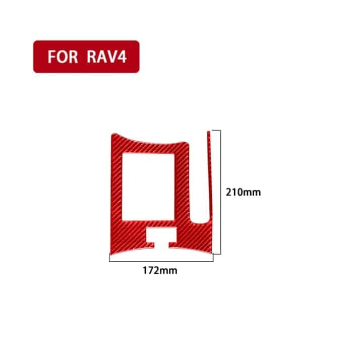 Auto-Carbon-Faser-Handbremspaneel-dekorativer Aufkleber für Toyota RAV4 2006–2013, Rechtsantrieb, Handbrake Panel, Right Drive – Bild 2