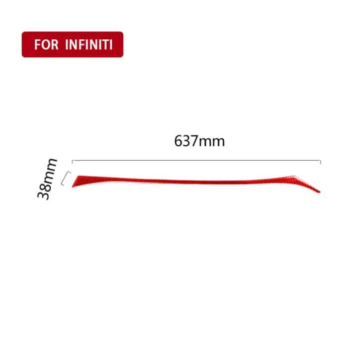 Auto-Carbonfaser-Armaturenbrett-rechte Seite, dekorativer Aufkleber für Infiniti Q50 2014–2020, Rechtsantrieb, Dashboard Right Side, Right Drive – Bild 2