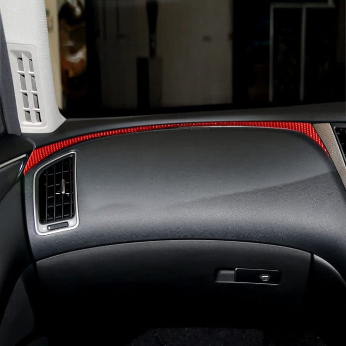 Auto-Carbonfaser-Armaturenbrett-rechte Seite, dekorativer Aufkleber für Infiniti Q50 2014–2020, Rechtsantrieb, Dashboard Right Side, Right Drive – Bild 5