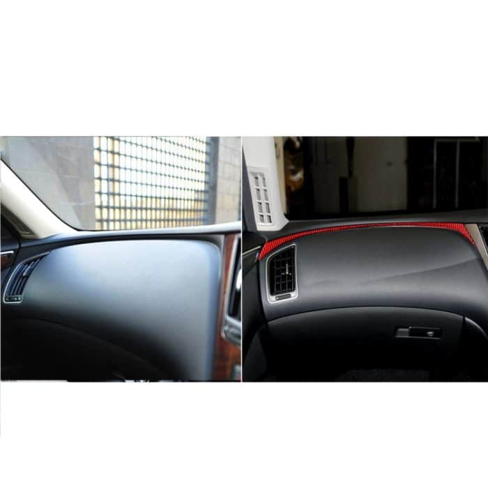Auto-Carbonfaser-Armaturenbrett-rechte Seite, dekorativer Aufkleber für Infiniti Q50 2014–2020, Rechtsantrieb, Dashboard Right Side, Right Drive – Bild 6