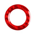 Auto-Kohlefaser-Ein-Knopf-Start-Dekorationsaufkleber für Infiniti Q50 2014–2020 / Q60 / QX60, Links- und Rechtsantrieb, One-button Start