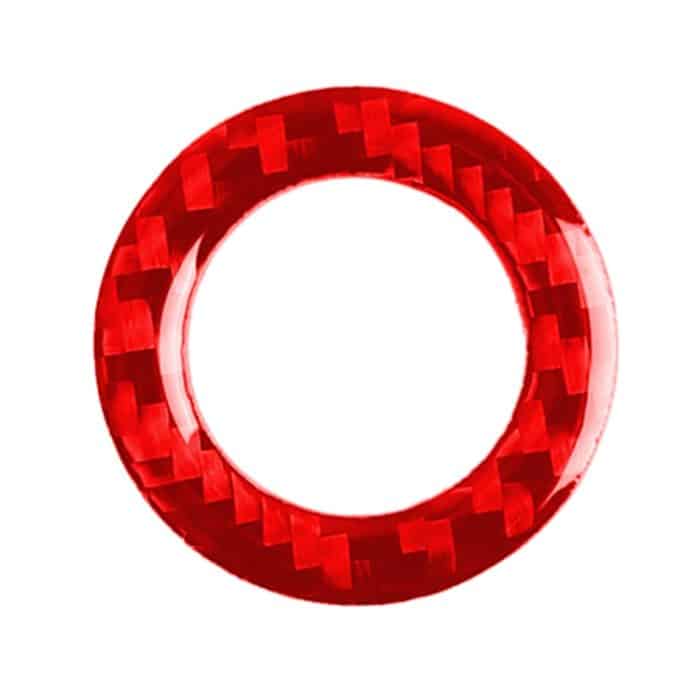 Auto-Kohlefaser-Ein-Knopf-Start-Dekorationsaufkleber für Infiniti Q50 2014–2020 / Q60 / QX60, Links- und Rechtsantrieb, One-button Start – Bild 1