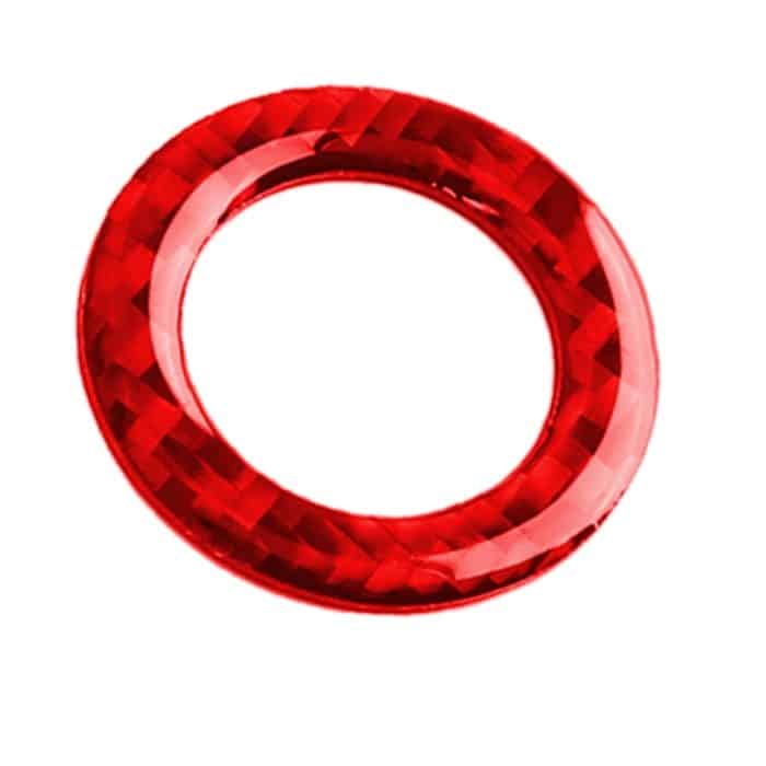 Auto-Kohlefaser-Ein-Knopf-Start-Dekorationsaufkleber für Infiniti Q50 2014–2020 / Q60 / QX60, Links- und Rechtsantrieb, One-button Start – Bild 3