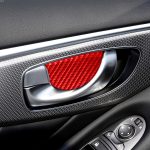 Auto-Carbonfaser-Innentürschüssel-dekorativer Aufkleber für Infiniti Q50 2014–2020, Links- und Rechtsantrieb, Inside Door Bowl – Bild 5