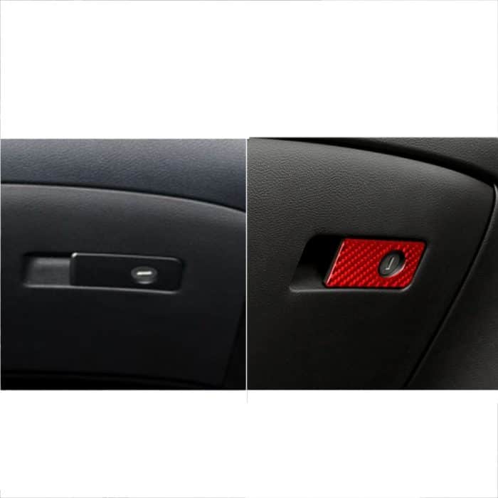 Auto-Carbon-Faser-Vordersitz-Griffkasten-dekorativer Aufkleber für Infiniti Q50 2014–2020, Rechtsantrieb, Front Passenger Seat Handle Box, Right Drive – Bild 6