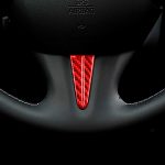 Auto-Carbonfaser-Lenkrad unten, dekorativer Aufkleber für Infiniti Q50 2014–2020, Links- und Rechtsantrieb, Steering Wheel Below – Bild 5