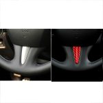 Auto-Carbonfaser-Lenkrad unten, dekorativer Aufkleber für Infiniti Q50 2014–2020, Links- und Rechtsantrieb, Steering Wheel Below – Bild 6