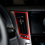 Dekorativer Aufkleber für den zentralen Luftauslass aus Kohlefaser für das Auto, für Infiniti Q50 2014–2020, Links- und Rechtsantrieb, Central Air Outlet – Bild 5