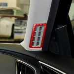 Auto-Carbonfaser-A-Säulen-Luftauslass-dekorativer Aufkleber für Infiniti Q50 2014–2020, linker und rechter Antrieb, A-pillar Air Outlet – Bild 5