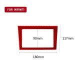 Auto-Carbonfaser-Navigationsrahmen, dekorativer Aufkleber für Infiniti Q50 2014–2020, Links- und Rechtsantrieb, Navigation Frame – Bild 2