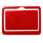 Dekorativer Aufkleber für den hinteren Wasserbecherhalter aus Kohlefaser für das Auto, für Infiniti Q50 2014–2020, Links- und Rechtsantrieb, Rear Water Cup Holder