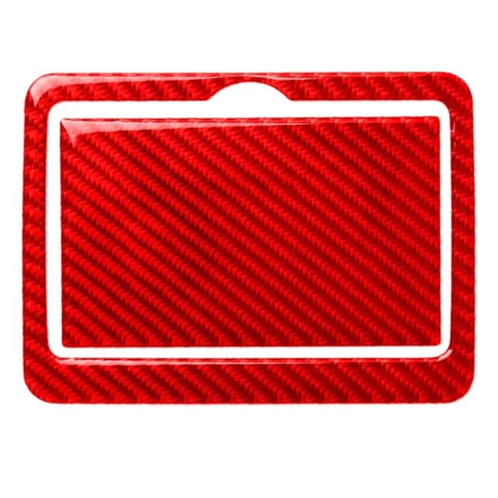 CRP6485R.jpg Dekorativer Aufkleber für den hinteren Wasserbecherhalter aus Kohlefaser für das Auto, für Infiniti Q50 2014–2020, Links- und Rechtsantrieb, Rear Water Cup Holder – Bild 1