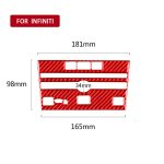 Auto-Carbon-Faser-A-Stil CD-Konsolentafel-dekorativer Aufkleber für Infiniti Q50 2014–2020, linker Antrieb, A Style CD Console Panel, Left Drive – Bild 2