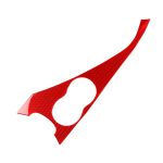 Auto-Kohlefaser-Wasserbecherhalter-Panel, dekorativer Aufkleber für Infiniti Q50 2014–2020, Linksantrieb, Water Cup Holder Panel, Left Drive