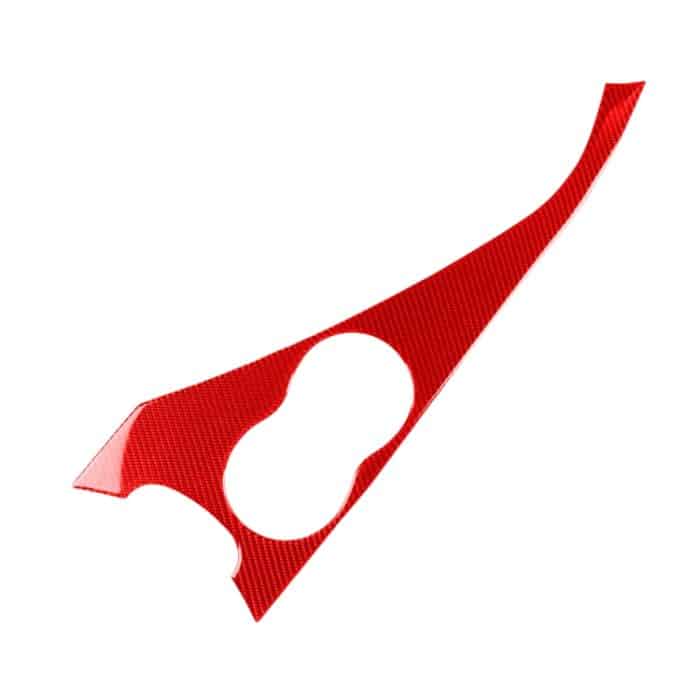 CRP6496R.jpg Auto-Kohlefaser-Wasserbecherhalter-Panel, dekorativer Aufkleber für Infiniti Q50 2014–2020, Linksantrieb, Water Cup Holder Panel, Left Drive – Bild 1