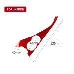 Auto-Kohlefaser-Wasserbecherhalter-Panel, dekorativer Aufkleber für Infiniti Q50 2014–2020, Linksantrieb, Water Cup Holder Panel, Left Drive – Bild 2