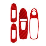 Auto-Carbonfaser-B-Style-Fensterglas-Hebetafel-dekorativer Aufkleber für Infiniti Q50 2014–2020, Rechtsantrieb, B Style Window Glass Lift, Right Drive