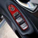 Auto-Carbonfaser-B-Style-Fensterglas-Hebetafel-dekorativer Aufkleber für Infiniti Q50 2014–2020, Rechtsantrieb, B Style Window Glass Lift, Right Drive – Bild 5