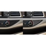 Auto-Carbon-Faser-Klimaanlagenschalter, dekorativer Aufkleber für Toyota Highlander 2014–2019, Linksantrieb – Bild 6