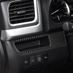 Auto-Carbon-Faser-Fahrerkartensteckplatz, dekorativer Aufkleber für Toyota Highlander 2014–2019, Linksantrieb – Bild 5