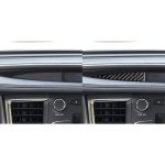 Auto-Carbon-Faser-Zentralsteuerung, kleines Display, dekorativer Aufkleber für Toyota Highlander 2014–2019, Linksantrieb – Bild 6