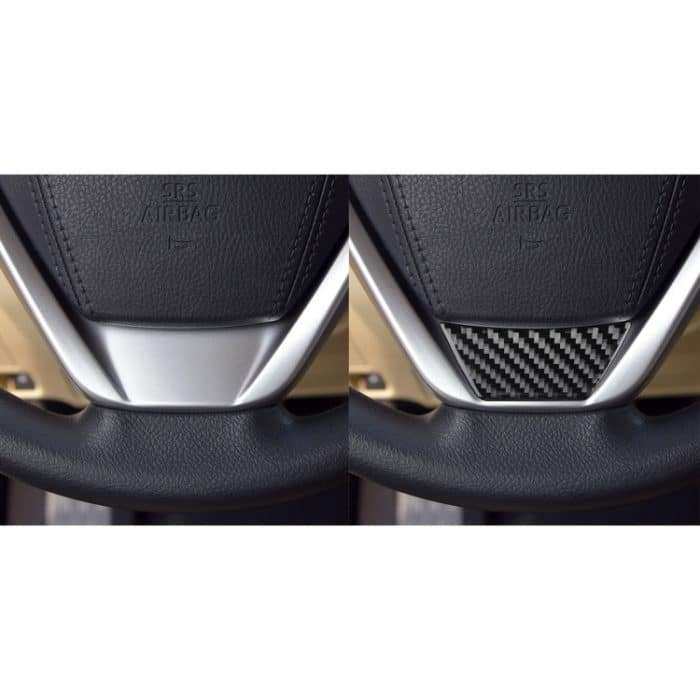 Dekorativer Aufkleber für das Auto-Carbonfaser-Lenkrad für Toyota Highlander 2014–2019, Linksantrieb – Bild 6