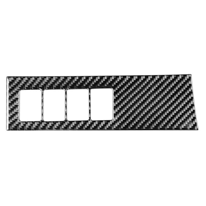 CRP6507.jpg Auto-Carbon-Faser-Scheinwerfer-Einstellschalter, dekorativer Aufkleber für Toyota Highlander 2014–2019, Linksantrieb – Bild 1