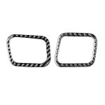 Auto Carbon Armaturenbrett Luftauslass Dekorativer Aufkleber für Toyota Highlander 2014–2019, Linksantrieb