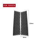 Auto-Carbon-Faser-A-Säulen-Aufkleber für Toyota Highlander 2014-2019, Linksantrieb – Bild 2