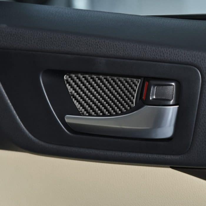 Auto-Carbonfaser-Innentürschale, dekorativer Aufkleber für Toyota Highlander 2014–2019, Linksantrieb – Bild 5