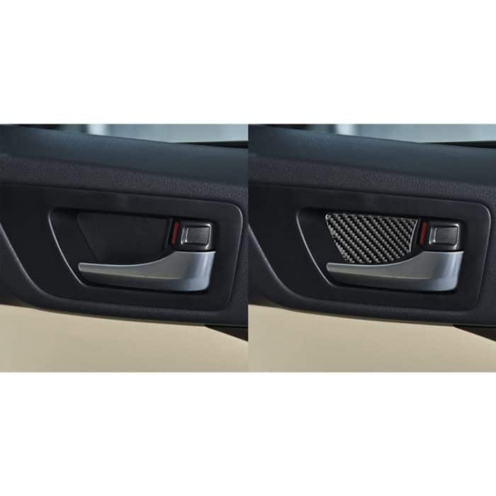 Auto-Carbonfaser-Innentürschale, dekorativer Aufkleber für Toyota Highlander 2014–2019, Linksantrieb – Bild 6