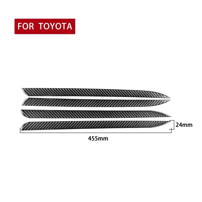 Auto-Carbon-Faser-Türverkleidungs-Zierleiste für Toyota Highlander 2014–2019, Linksantrieb – Bild 2