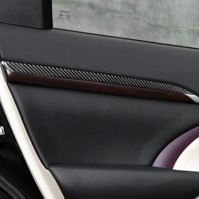 Auto-Carbon-Faser-Türverkleidungs-Zierleiste für Toyota Highlander 2014–2019, Linksantrieb – Bild 5