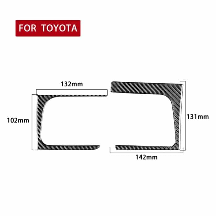 Auto Carbon Side Air Outlet Dekorativer Aufkleber für Toyota Highlander 2014–2019, Linksantrieb – Bild 2