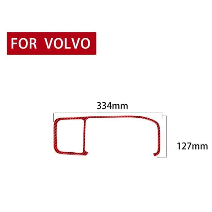 Auto-Carbonfaser-Navigationsrahmen, dekorativer Aufkleber für Volvo V60 2010–2017, Rechtsantrieb, Navigation Frame , Right Drive – Bild 2