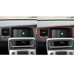 Auto-Carbonfaser-Navigationsrahmen, dekorativer Aufkleber für Volvo V60 2010–2017, Rechtsantrieb, Navigation Frame , Right Drive – Bild 6