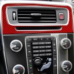 Auto-Zentralsteuerungs-Luftauslass-dekorativer Aufkleber für Volvo V60 2010–2017, Links- und Rechtsantrieb, Central Control Air Outlet – Bild 5