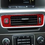 Dekorativer Aufkleber für die Zentralsteuerung des unteren Luftauslasses für Volvo V60 2010–2017, Rechtsantrieb, Central Control Lower Air Outlet, Right Drive – Bild 5