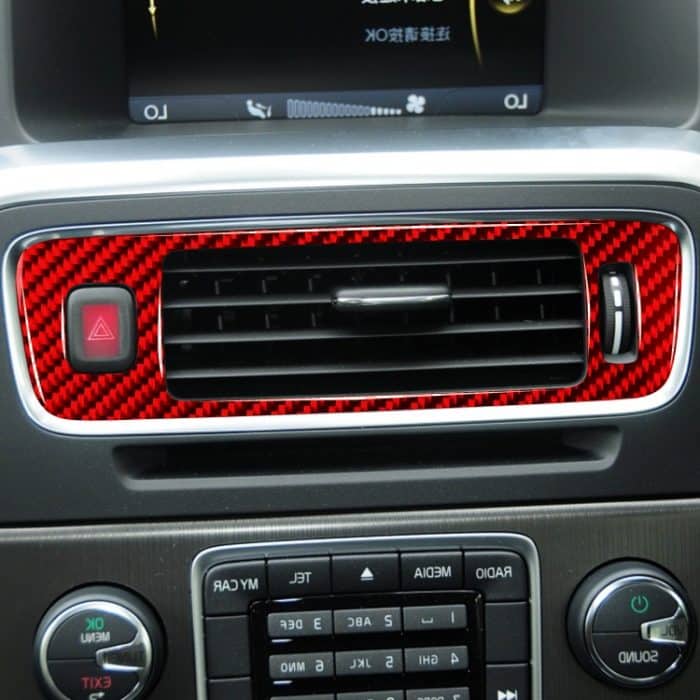 Dekorativer Aufkleber für die Zentralsteuerung des unteren Luftauslasses für Volvo V60 2010–2017, Rechtsantrieb, Central Control Lower Air Outlet, Right Drive – Bild 5