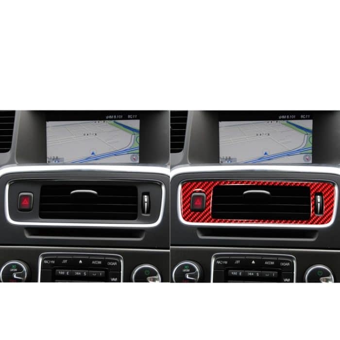 Dekorativer Aufkleber für die Zentralsteuerung des unteren Luftauslasses für Volvo V60 2010–2017, Rechtsantrieb, Central Control Lower Air Outlet, Right Drive – Bild 6