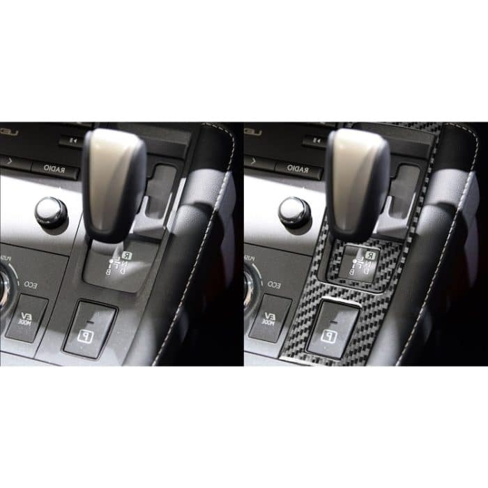 Auto Kohlenstofffasergetriebe dekorativer Aufkleber für Lexus CT 2011-2017, rechts fahren – Bild 6