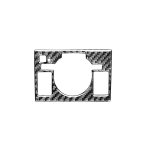 Auto-Bedienfeld Hochebene-Konfigurations-dekorativer Aufkleber für Lexus CT 2011-2017, rechts fahren